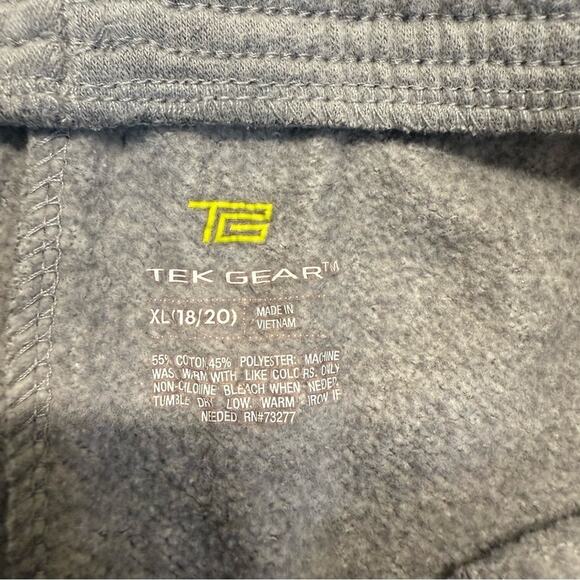 Tek Gear Gray Joggers Sweatpants Boys Size XL 18-20 pockets - Picture 4 of 6